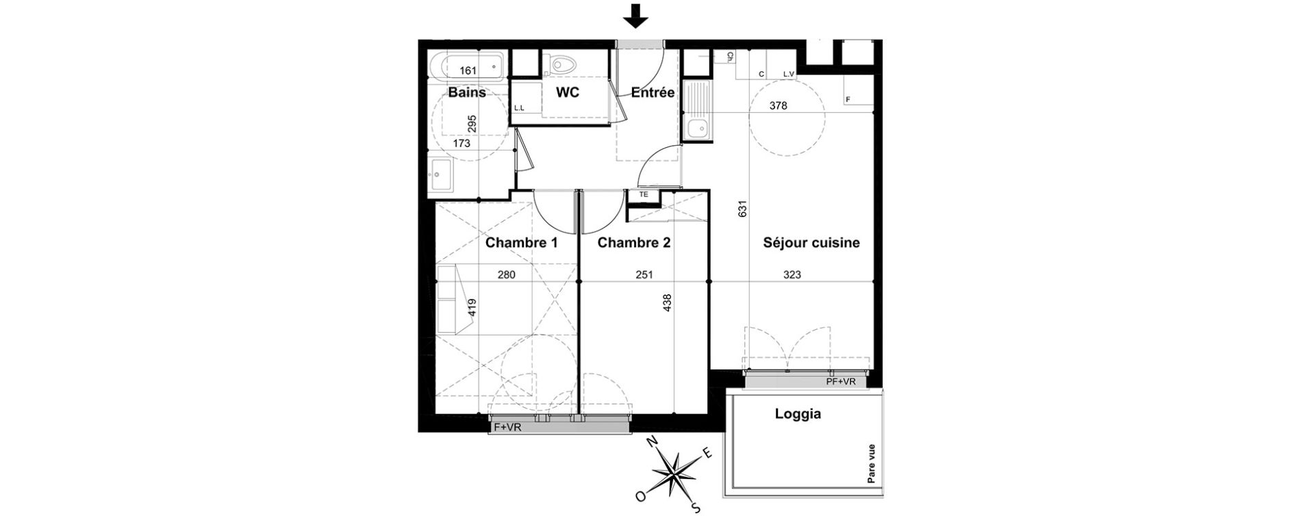 Appartement T3 de 57,50 m2 &agrave; Livry-Gargan Centre