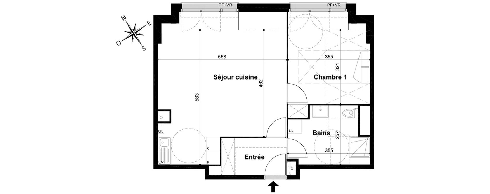 Appartement T2 de 53,40 m2 &agrave; Livry-Gargan Centre