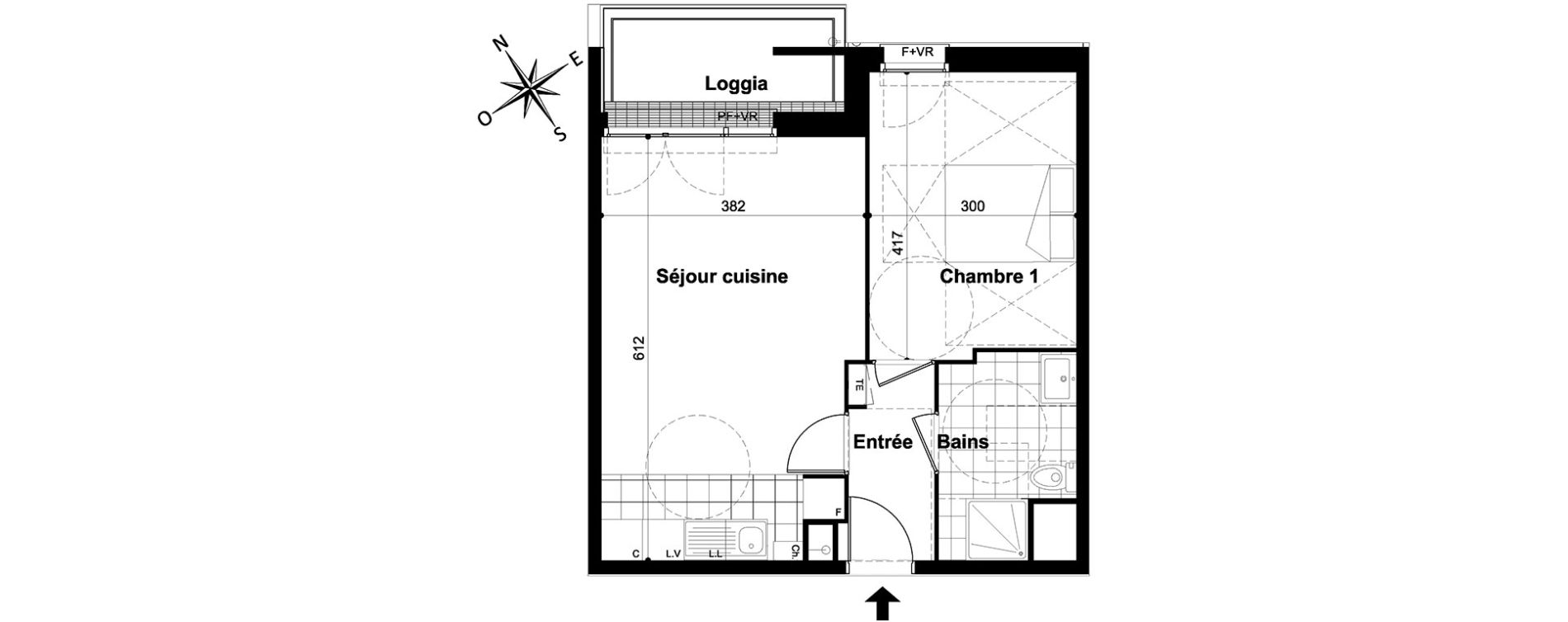 Appartement T2 de 43,20 m2 &agrave; Livry-Gargan Centre