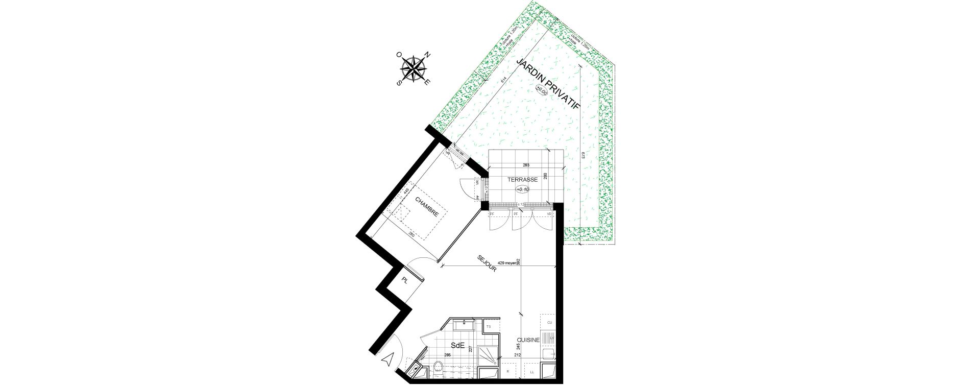 Appartement T2 de 43,70 m2 &agrave; Livry-Gargan Centre