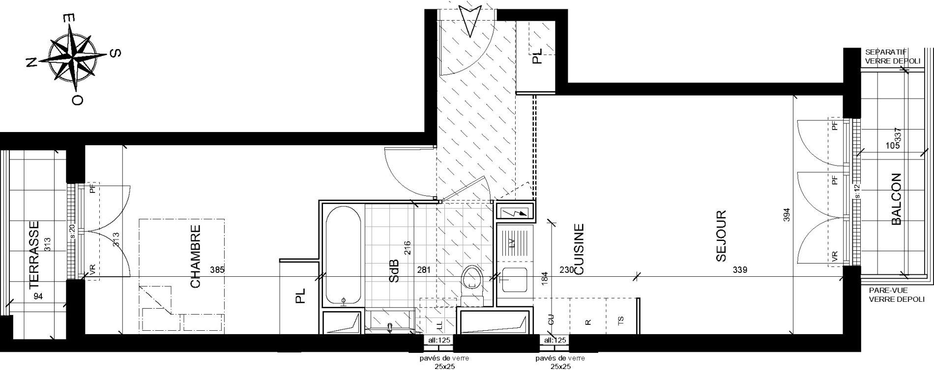 Appartement T2 de 45,10 m2 &agrave; Livry-Gargan Centre