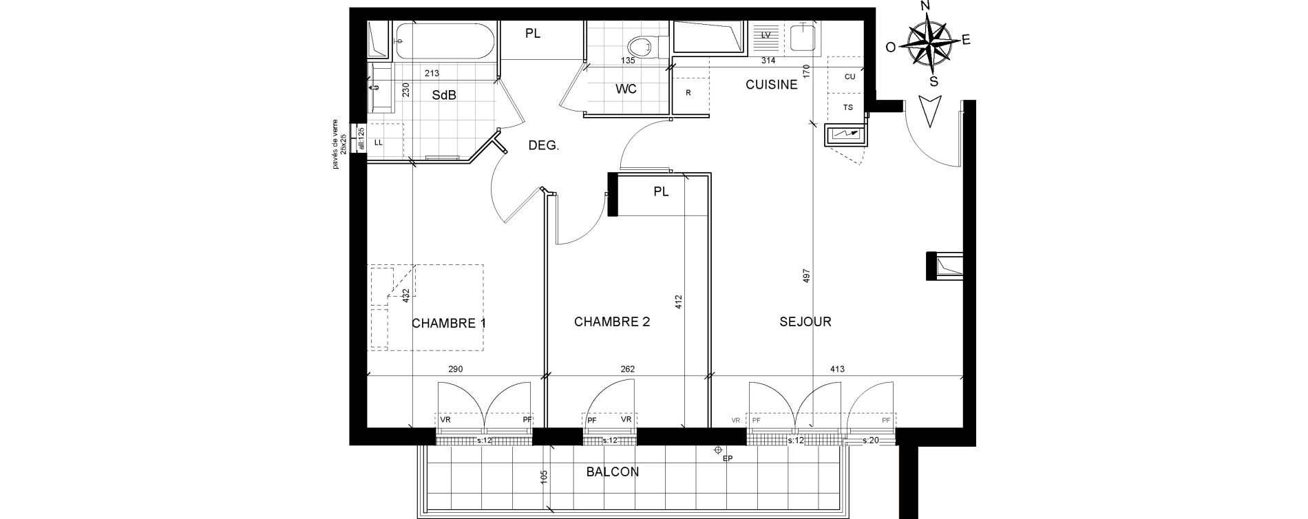 Appartement T3 de 59,85 m2 &agrave; Livry-Gargan Centre