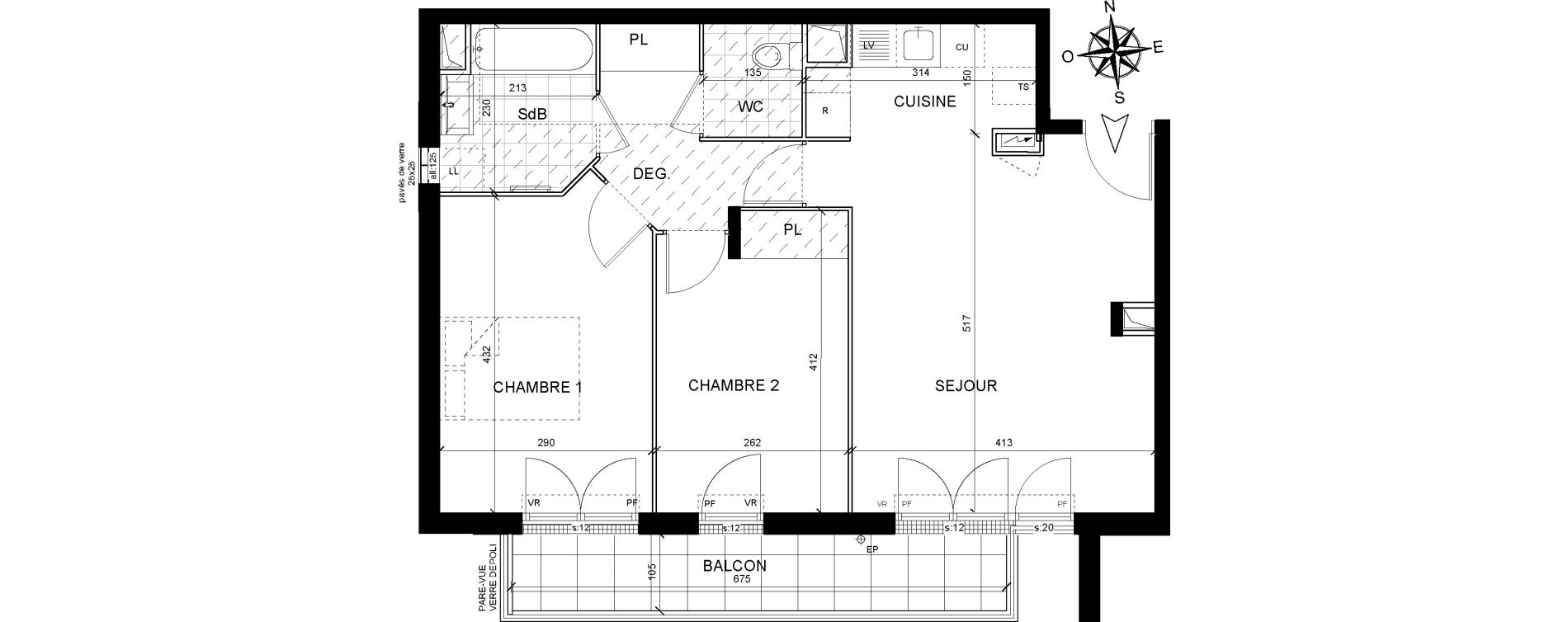 Appartement T3 de 60,20 m2 &agrave; Livry-Gargan Centre
