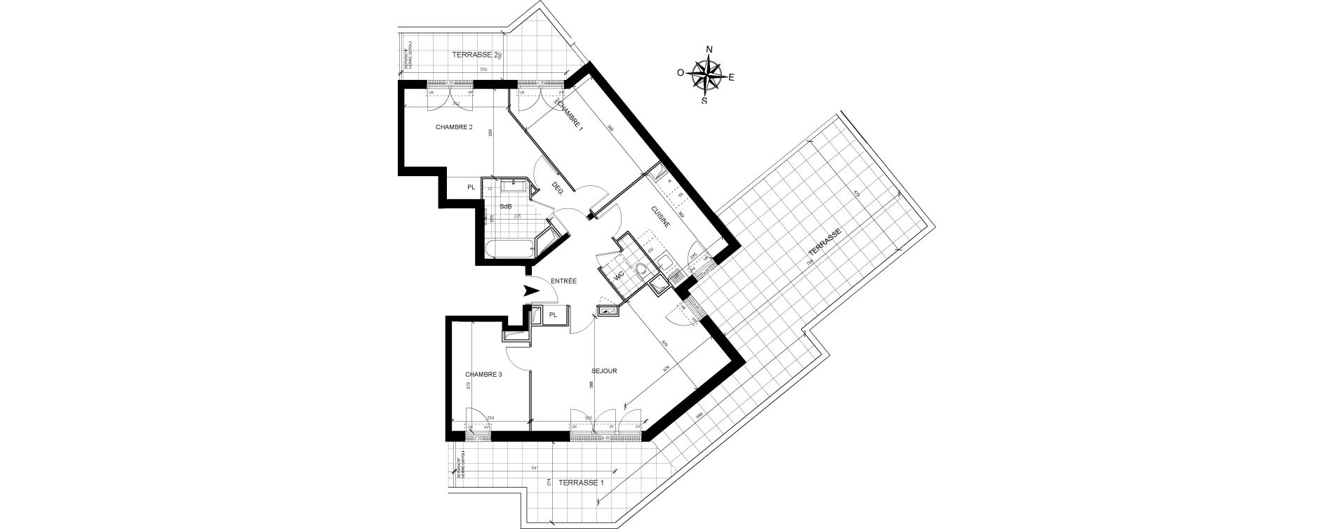 Appartement T4 de 82,50 m2 &agrave; Livry-Gargan Centre