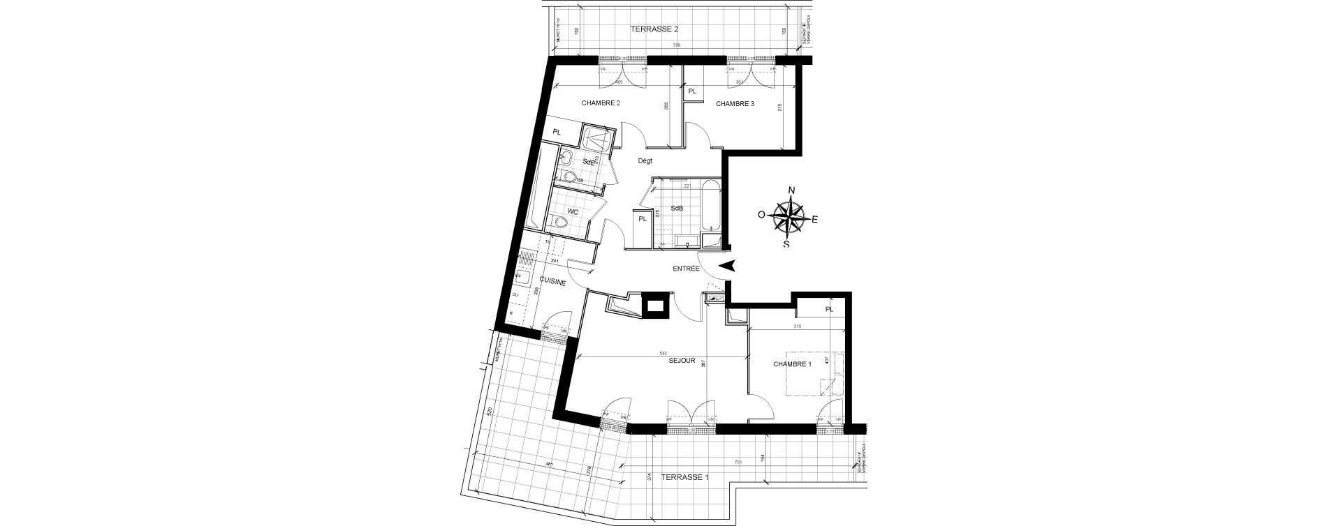 Appartement T4 de 83,35 m2 &agrave; Livry-Gargan Centre