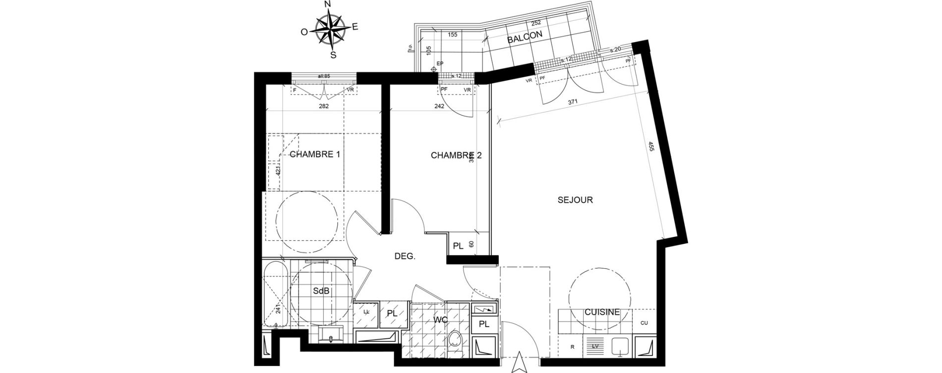 Appartement T3 de 60,97 m2 &agrave; Livry-Gargan Centre