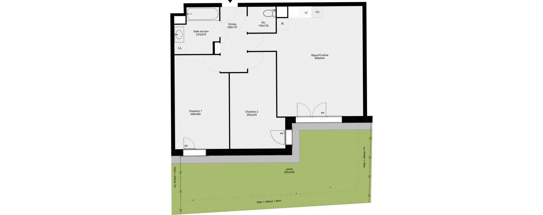 Appartement T3 de 62,90 m2 &agrave; Montfermeil Vaucanson