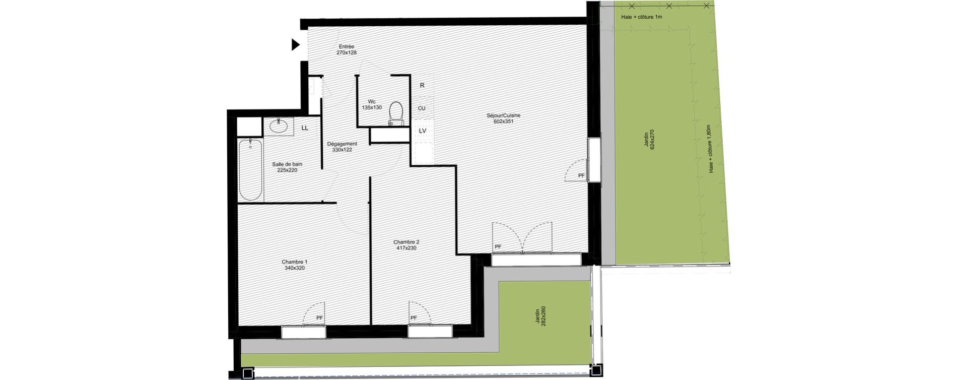 Appartement T3 de 60,46 m2 &agrave; Montfermeil Vaucanson