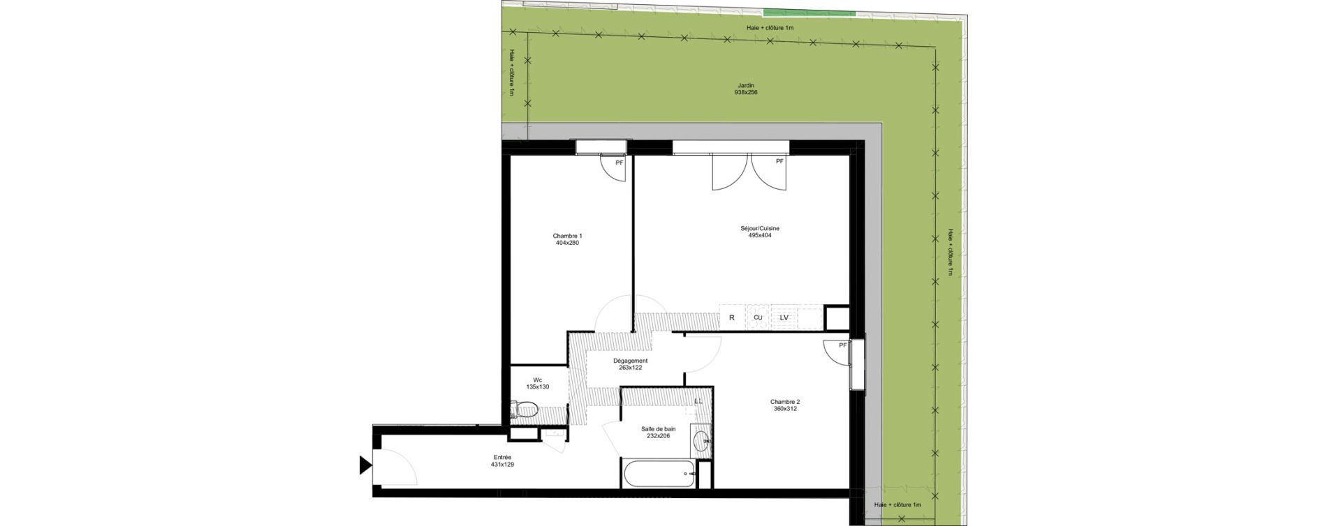 Appartement T3 de 61,42 m2 &agrave; Montfermeil Vaucanson