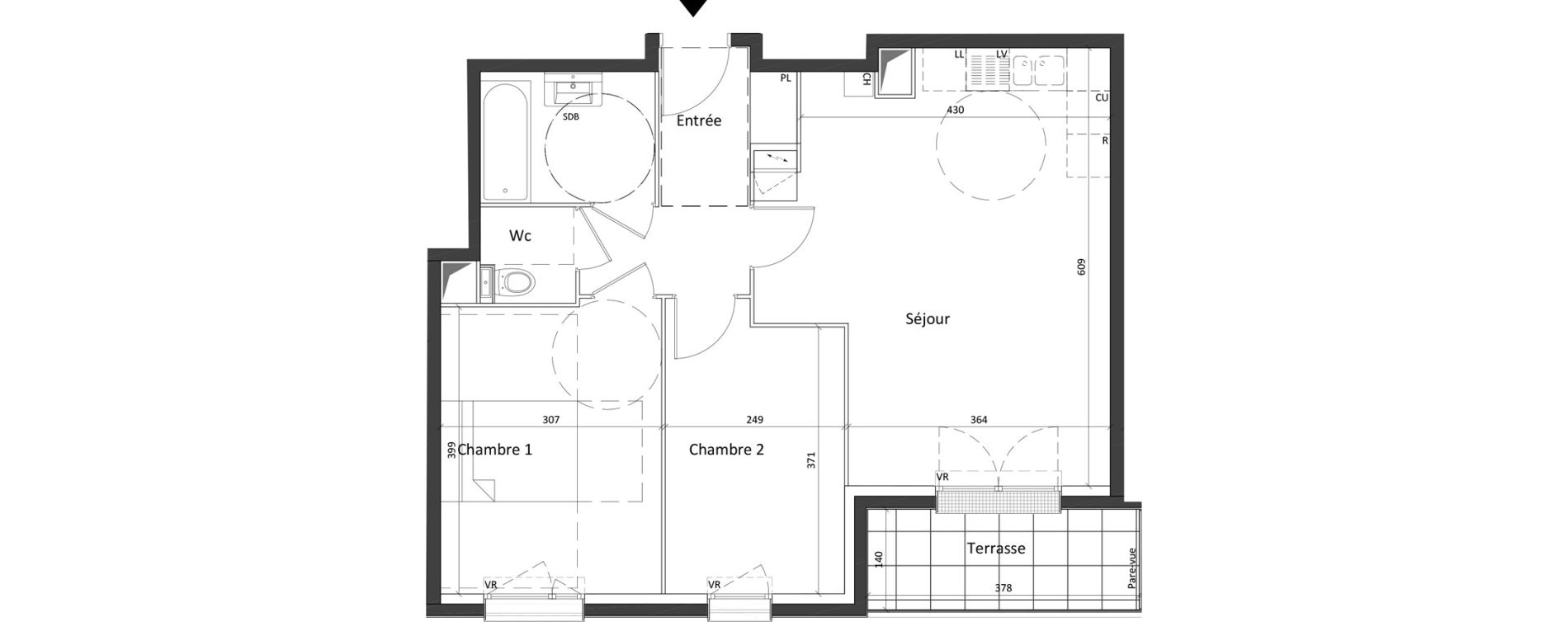 Appartement T3 de 59,90 m2 &agrave; Neuilly-Plaisance Bois de neuilly