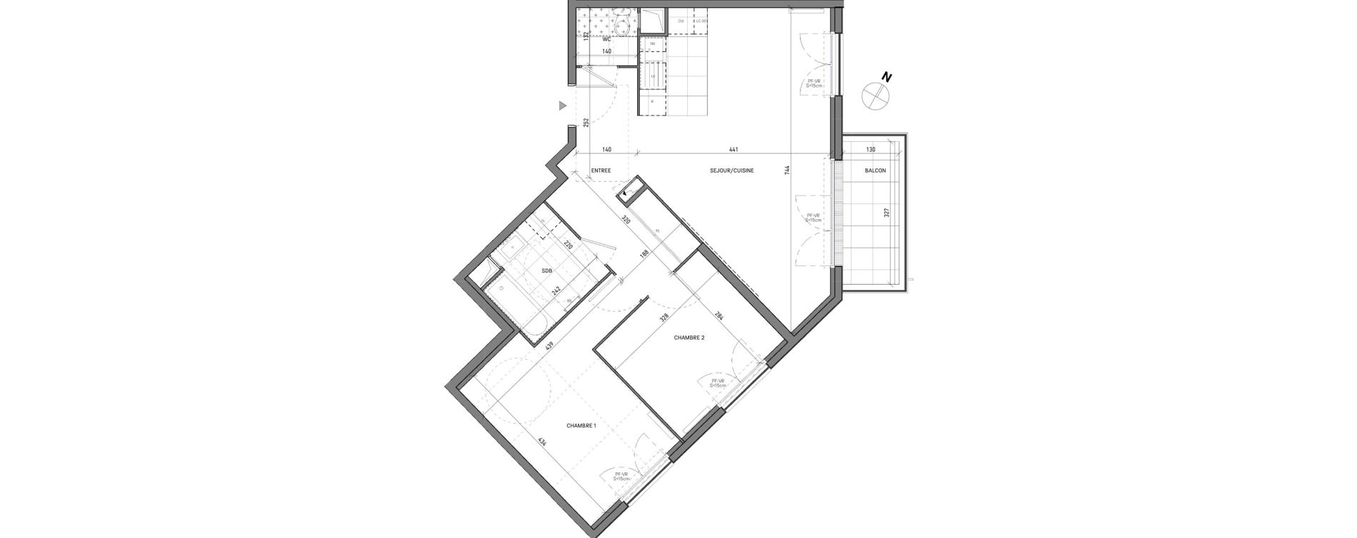 Appartement T3 de 63,87 m2 &agrave; Neuilly-Plaisance Marne