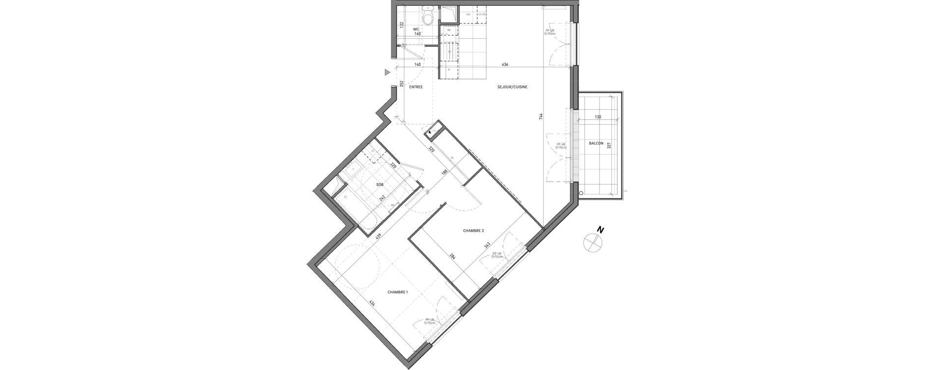 Appartement T3 de 64,30 m2 &agrave; Neuilly-Plaisance Marne