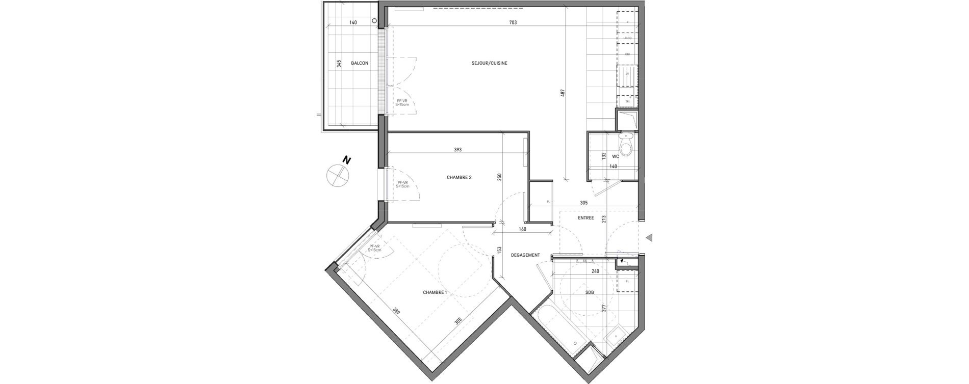 Appartement T3 de 65,92 m2 &agrave; Neuilly-Plaisance Marne