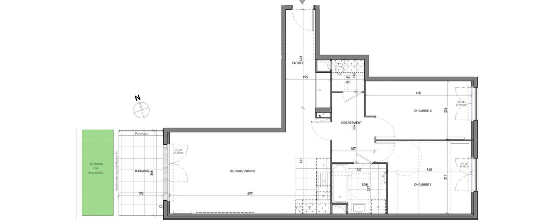 Appartement T3 de 68,59 m2 &agrave; Neuilly-Plaisance Marne