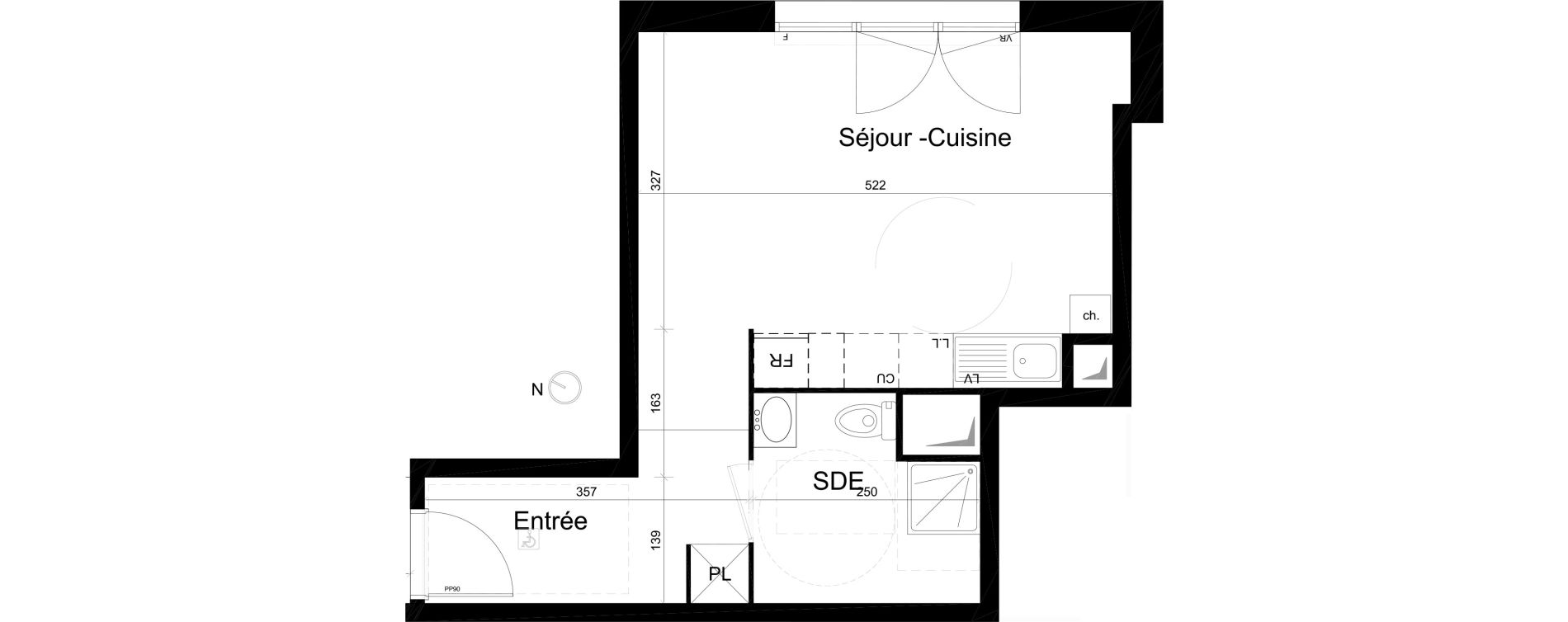 Appartement T1 de 31,85 m2 &agrave; Neuilly-Plaisance Marne
