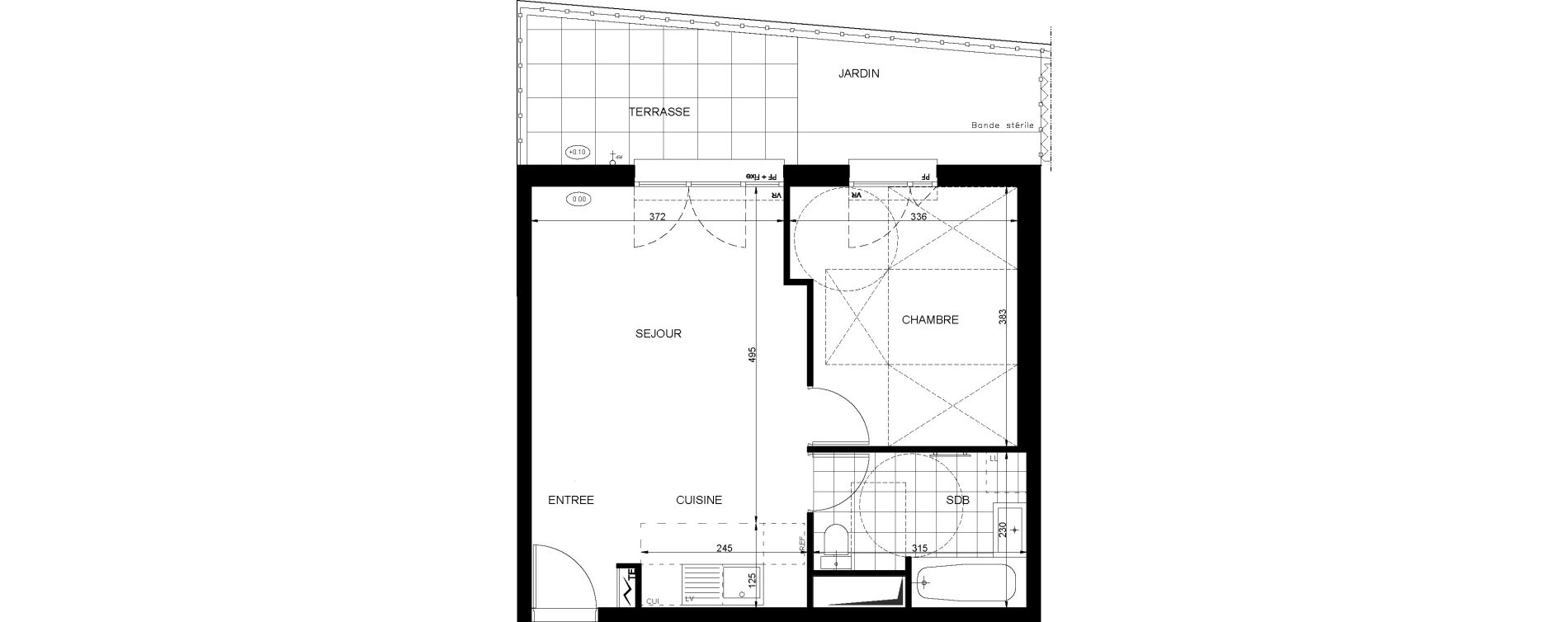 Appartement T2 de 42,91 m2 &agrave; Neuilly-Plaisance Eglise