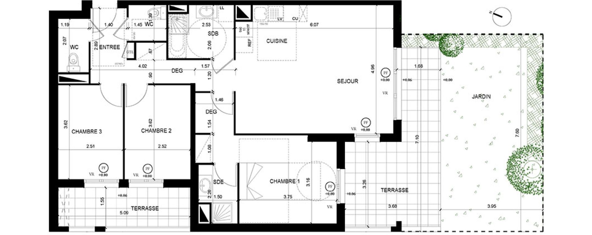 Appartement T4 de 86,04 m2 &agrave; Neuilly-Sur-Marne Maison blanche