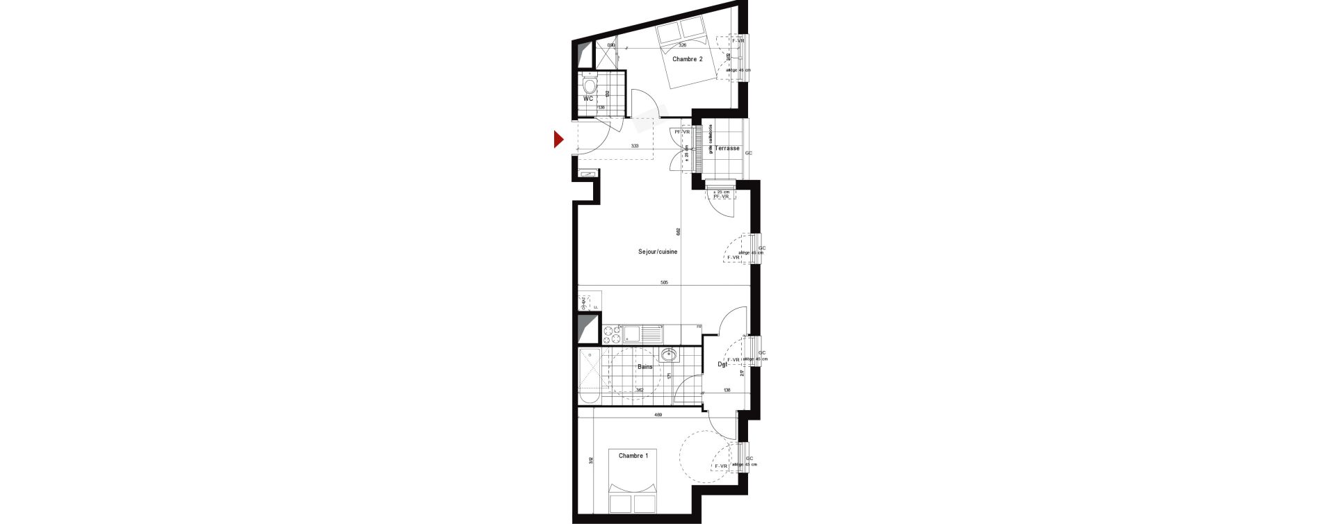 Appartement T3 de 61,98 m2 &agrave; Neuilly-Sur-Marne Centre