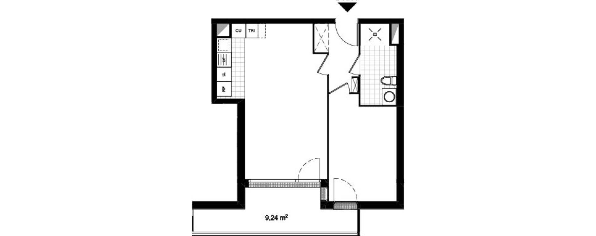 Appartement T2 de 44,80 m2 &agrave; Neuilly-Sur-Marne Maison blanche