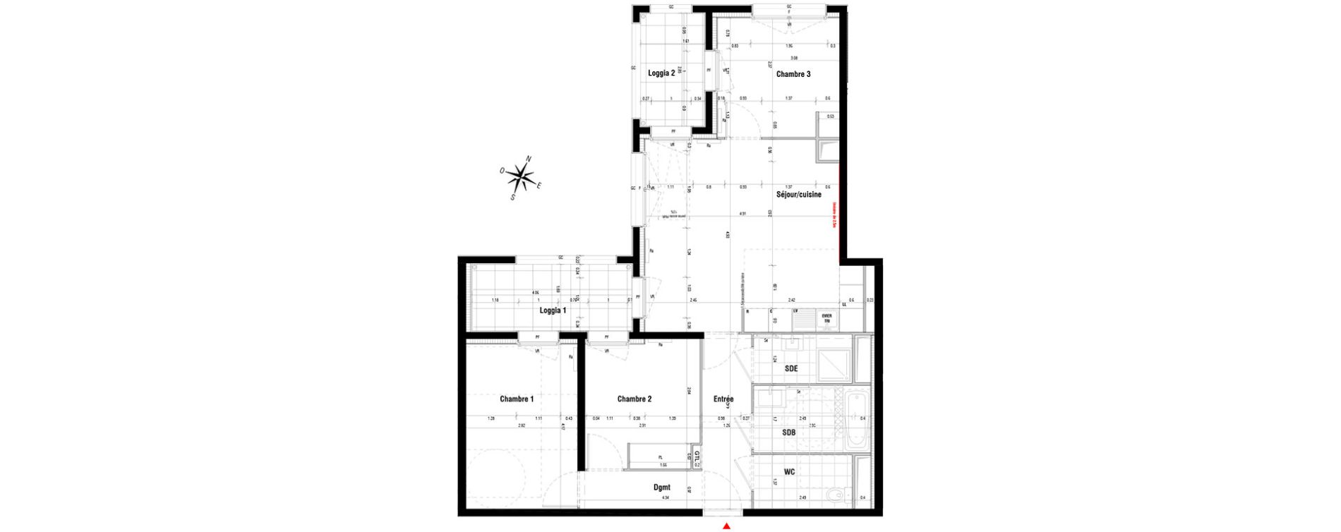 Appartement T4 de 75,01 m2 &agrave; Neuilly-Sur-Marne Maison blanche