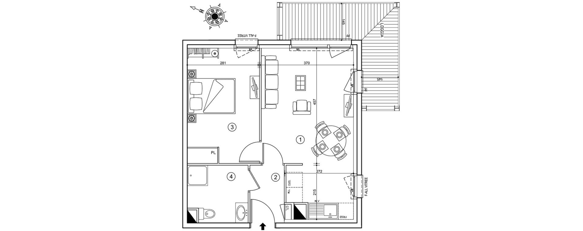 Appartement T2 de 43,50 m2 &agrave; Neuilly-Sur-Marne Maison blanche