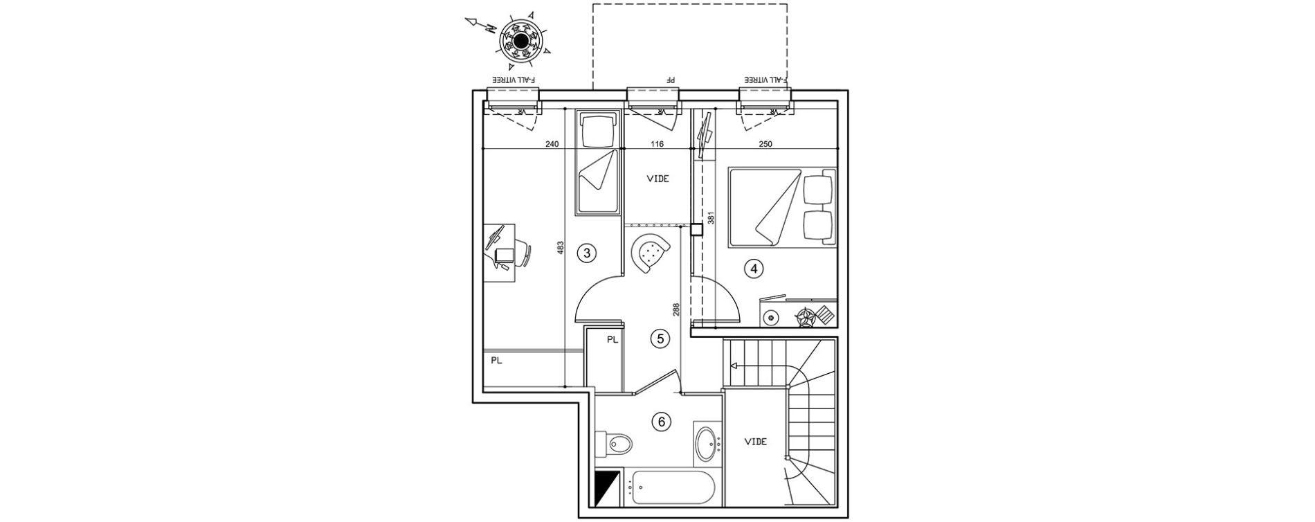 Duplex T3 de 64,00 m2 &agrave; Neuilly-Sur-Marne Maison blanche