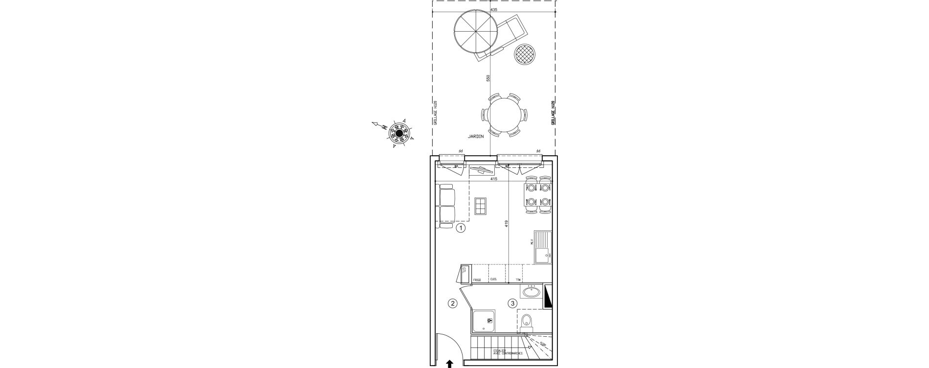 Appartement T2 de 47,00 m2 &agrave; Neuilly-Sur-Marne Maison blanche