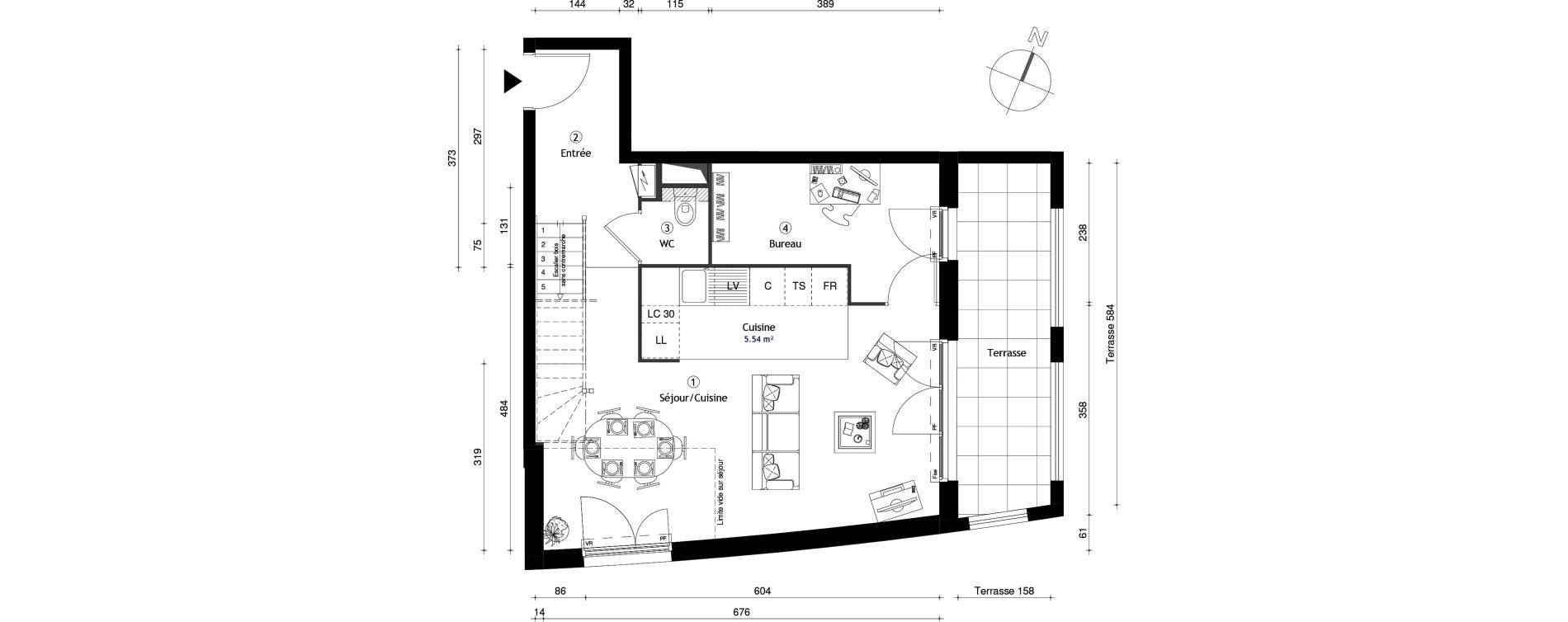 Appartement T4 de 77,60 m2 &agrave; Neuilly-Sur-Marne Maison blanche
