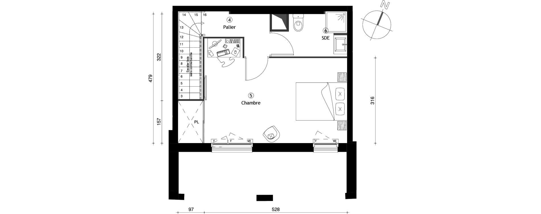 Appartement T2 de 51,70 m2 &agrave; Neuilly-Sur-Marne Maison blanche