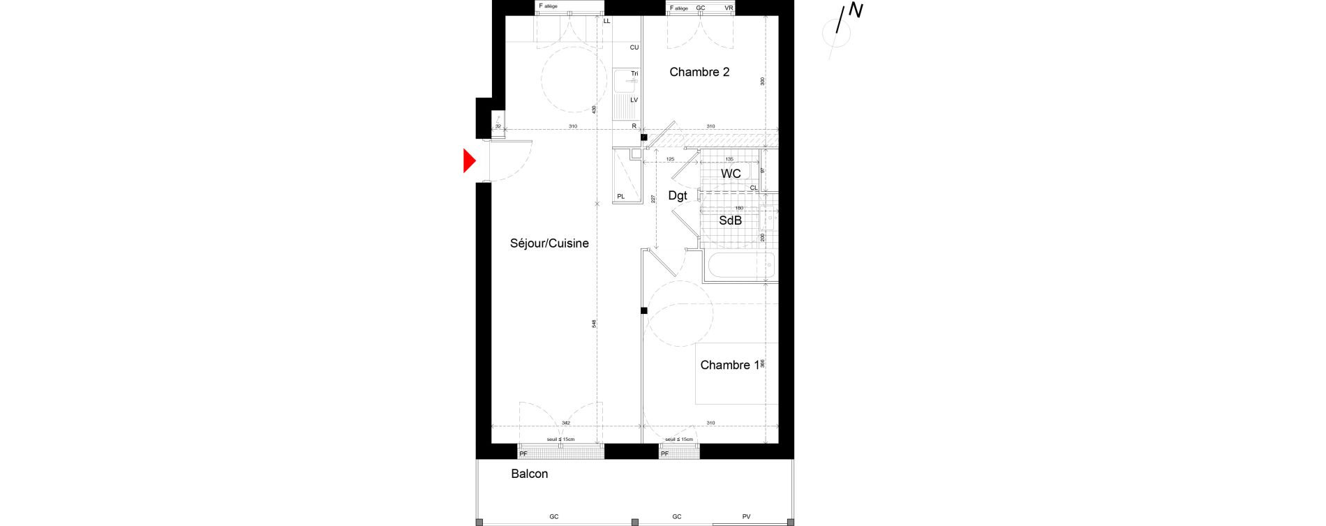 Appartement T3 de 62,00 m2 &agrave; Noisy-Le-Grand L ile de la marne