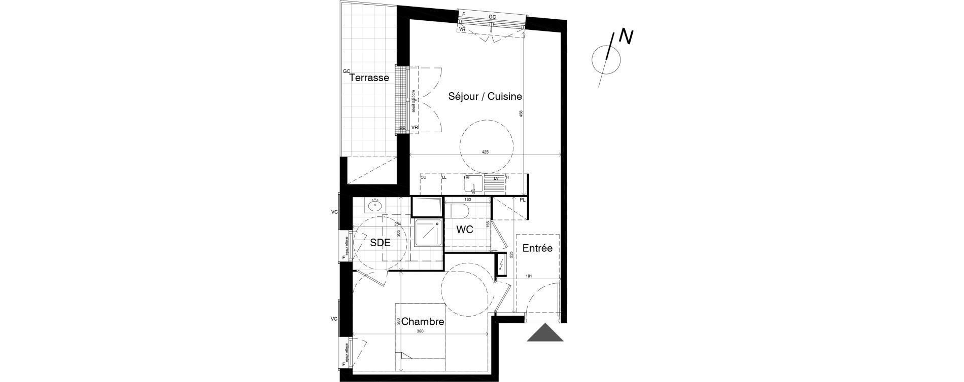 Appartement T2 de 44,30 m2 &agrave; Noisy-Le-Grand L ile de la marne