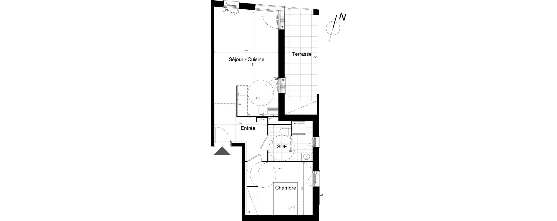 Appartement T2 de 46,69 m2 &agrave; Noisy-Le-Grand L ile de la marne