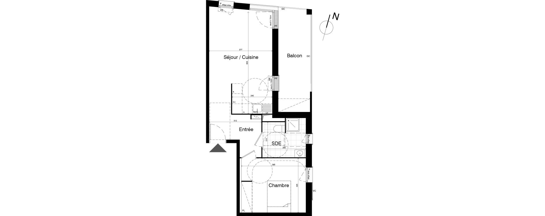 Appartement T2 de 47,57 m2 &agrave; Noisy-Le-Grand L ile de la marne