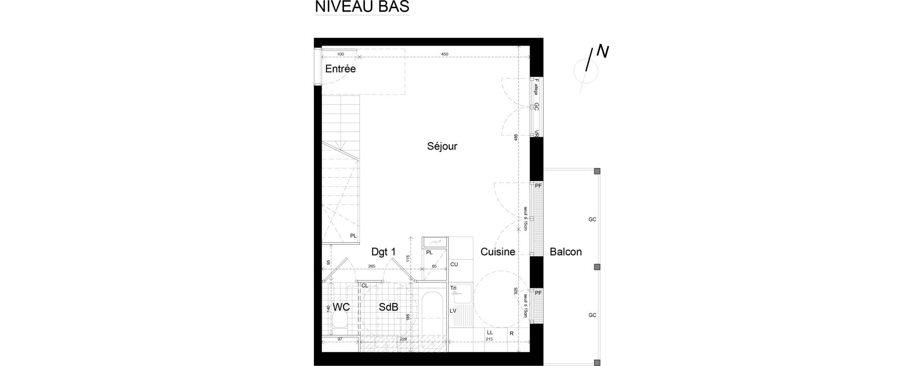 Appartement T4 de 78,62 m2 &agrave; Noisy-Le-Grand L ile de la marne