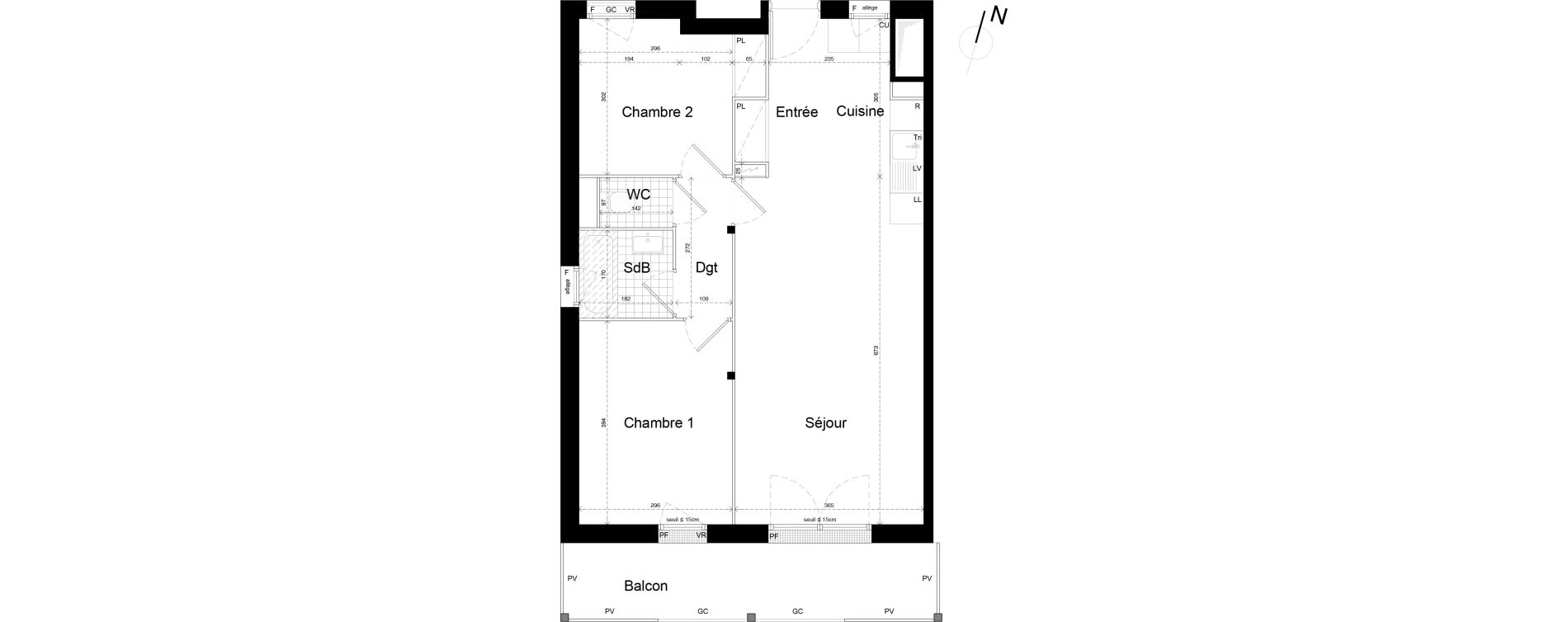 Appartement T3 de 62,13 m2 &agrave; Noisy-Le-Grand L ile de la marne