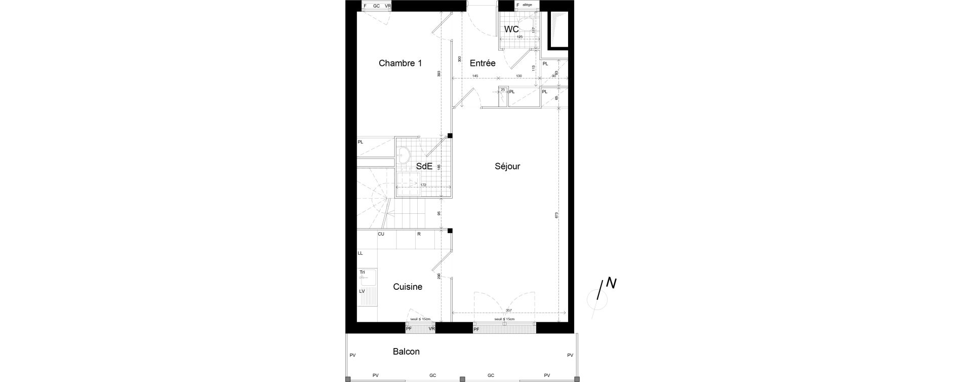 Appartement T5 de 98,50 m2 &agrave; Noisy-Le-Grand L ile de la marne