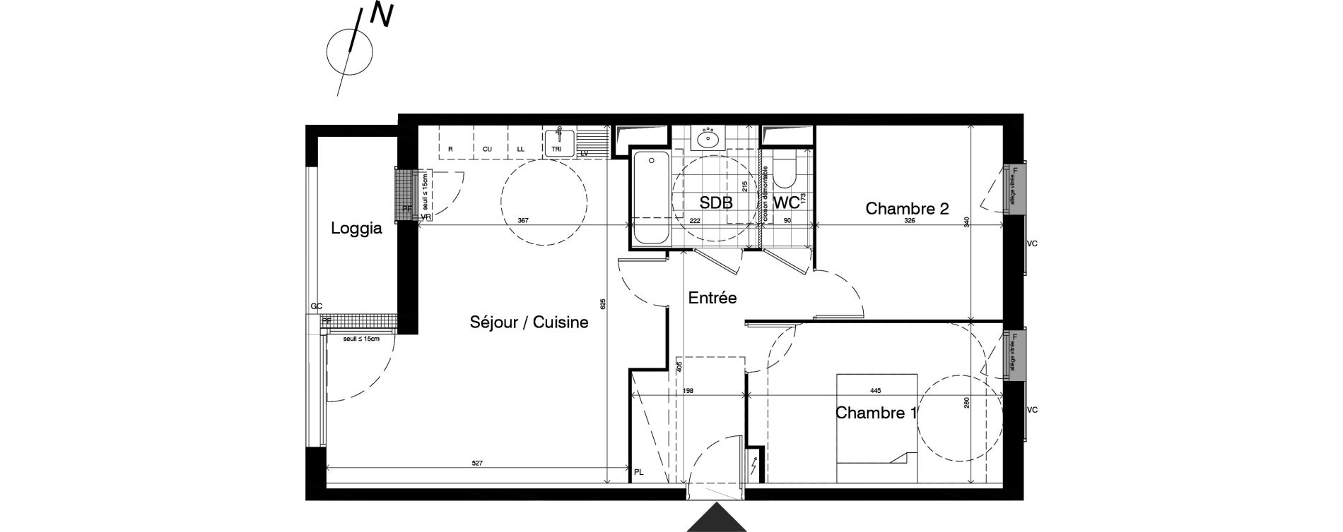 Appartement T3 de 65,91 m2 &agrave; Noisy-Le-Grand L ile de la marne