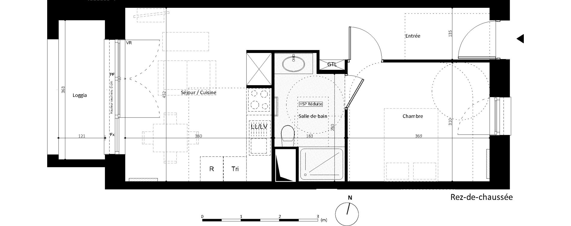 Appartement T2 de 41,10 m2 &agrave; Noisy-Le-Grand L ile de la marne