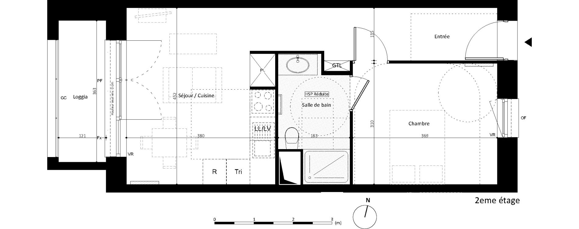 Appartement T2 de 41,10 m2 &agrave; Noisy-Le-Grand L ile de la marne