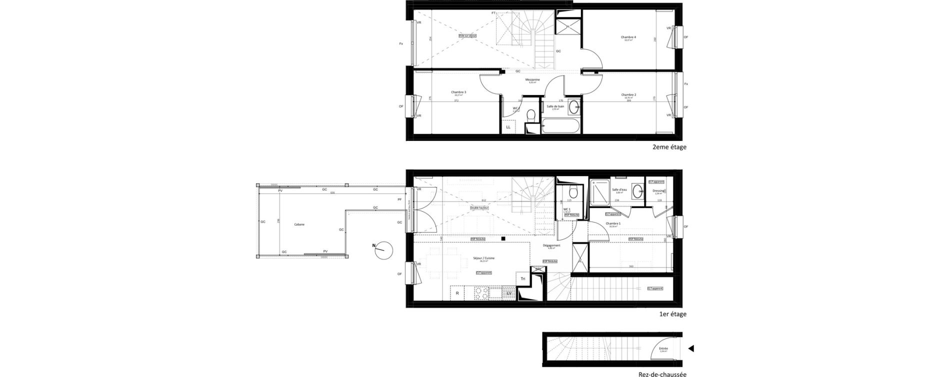Duplex T5 de 91,80 m2 &agrave; Noisy-Le-Grand L ile de la marne