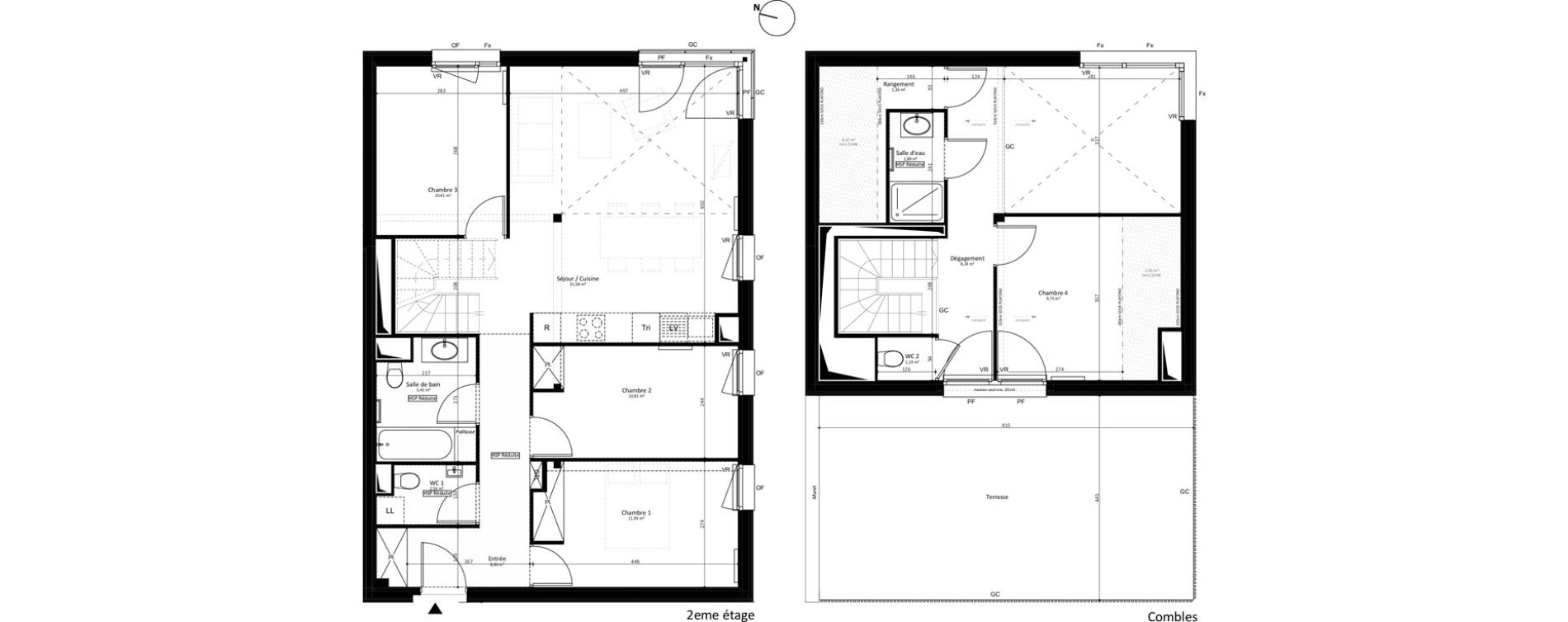 Duplex T5 de 104,70 m2 &agrave; Noisy-Le-Grand L ile de la marne