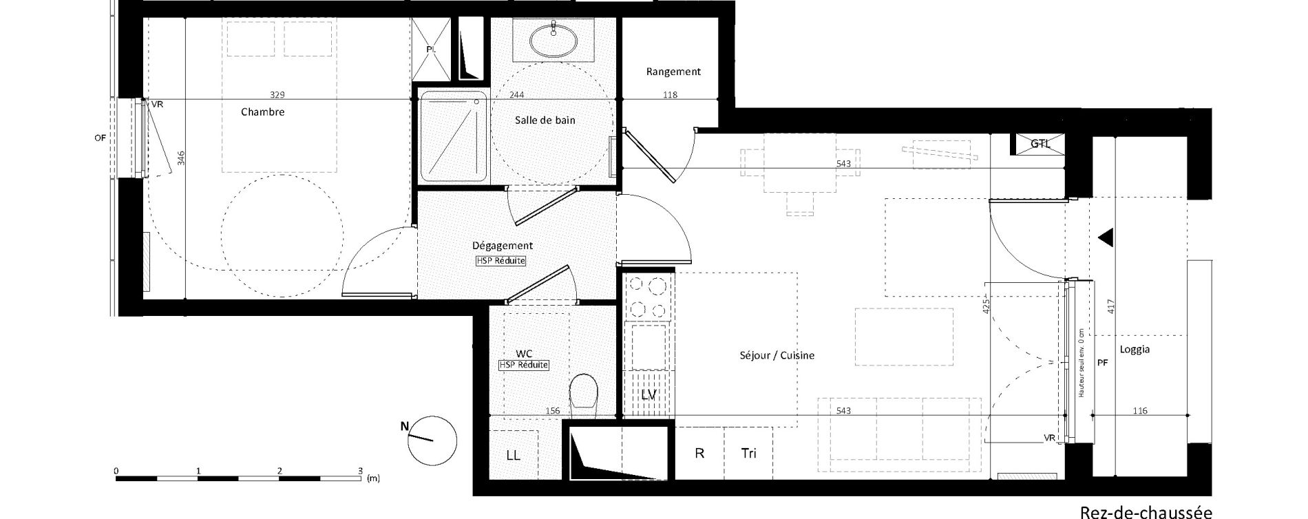 Appartement T2 de 46,10 m2 &agrave; Noisy-Le-Grand L ile de la marne