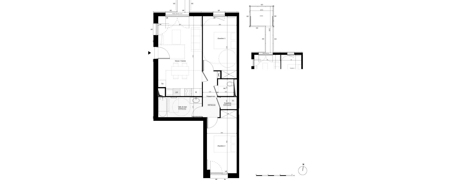 Appartement T3 de 65,00 m2 &agrave; Noisy-Le-Grand L ile de la marne