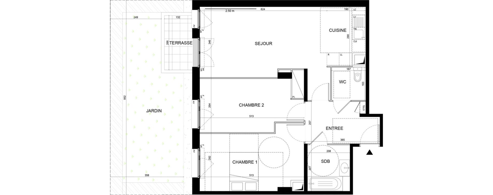 Appartement T3 de 69,42 m2 &agrave; Noisy-Le-Grand Centre ville