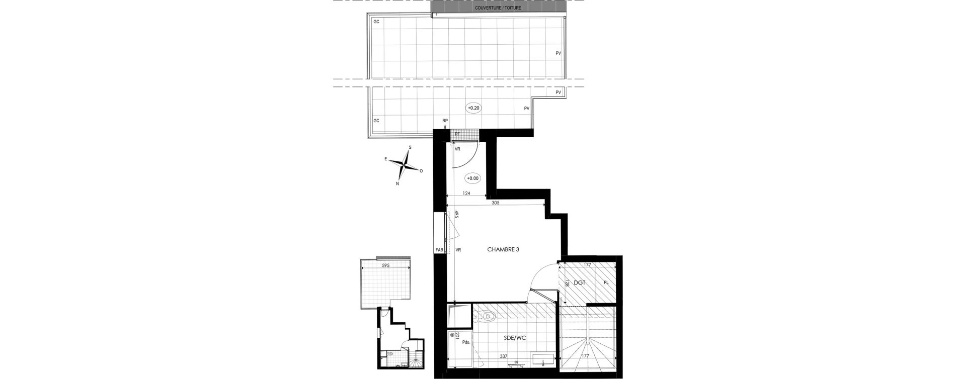 Duplex T4 de 82,11 m2 &agrave; Noisy-Le-Grand Centre