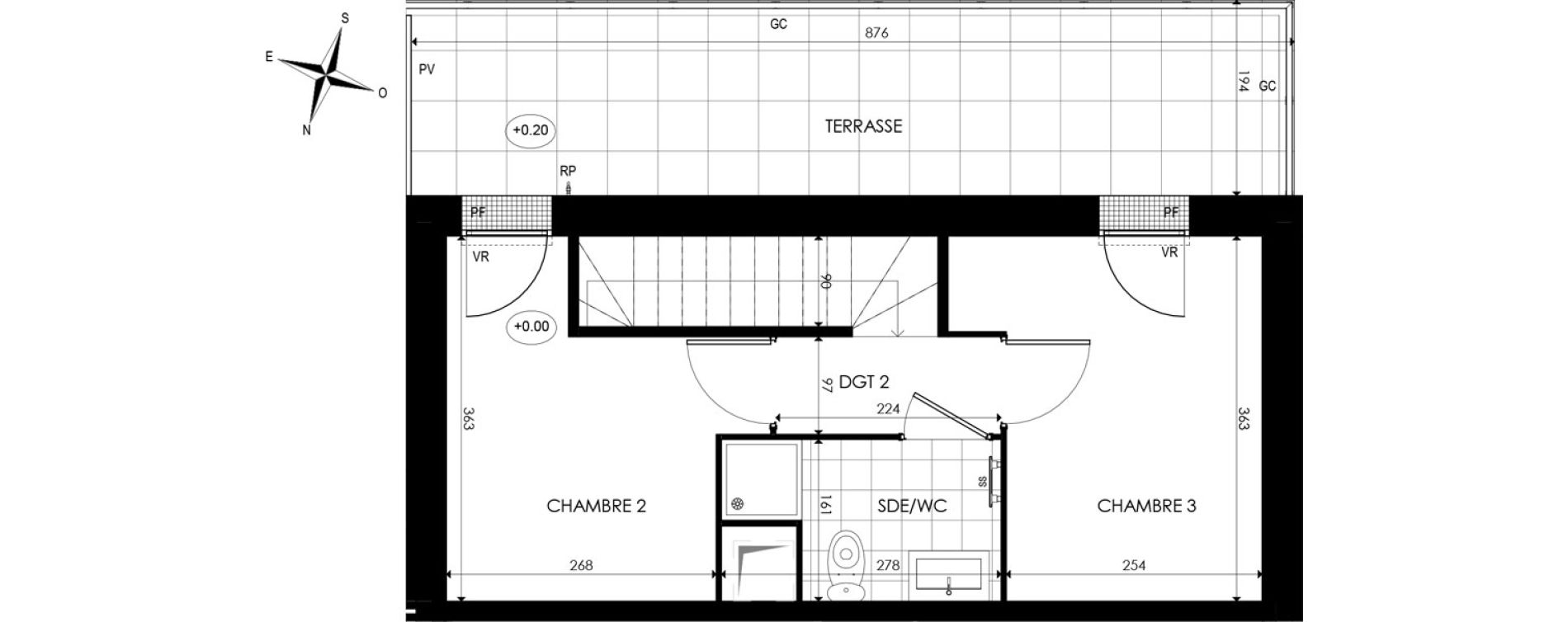Duplex T4 de 82,56 m2 &agrave; Noisy-Le-Grand Centre