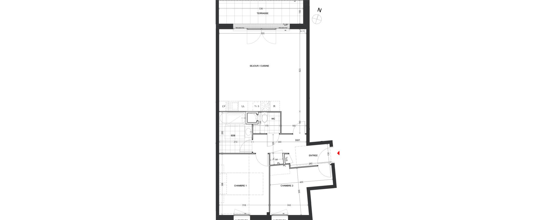 Appartement T3 de 68,02 m2 &agrave; Noisy-Le-Grand L ile de la marne