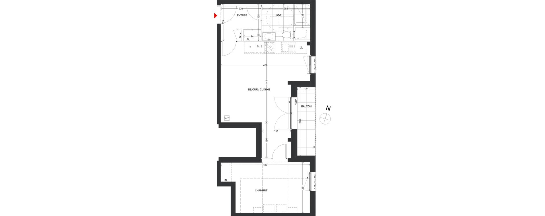Appartement T2 de 44,14 m2 &agrave; Noisy-Le-Grand L ile de la marne