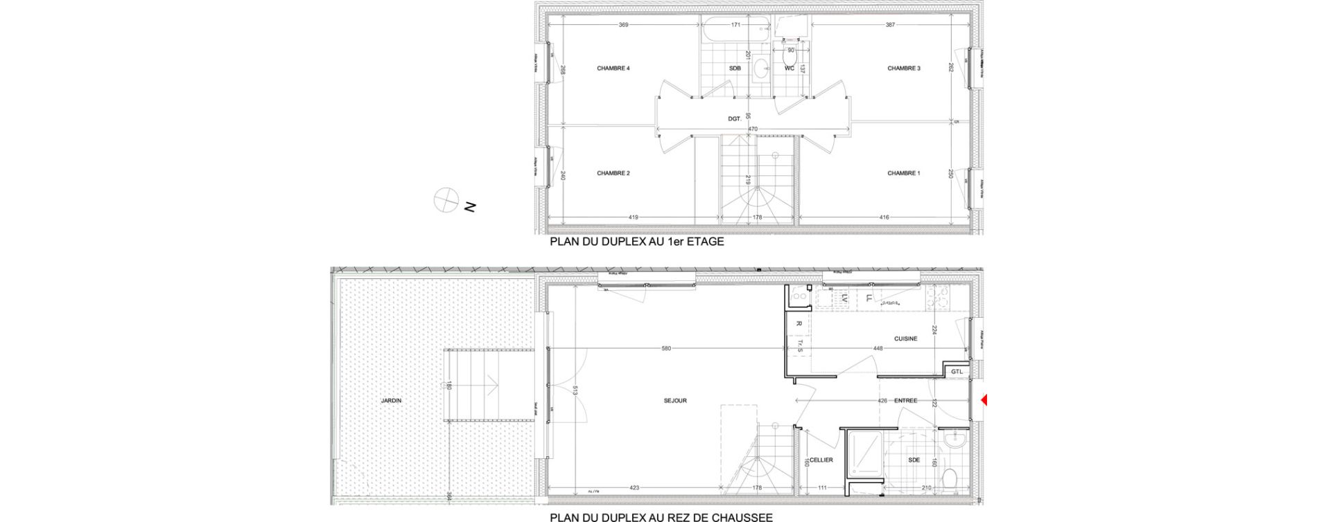 Duplex T5 de 95,59 m2 &agrave; Noisy-Le-Grand L ile de la marne