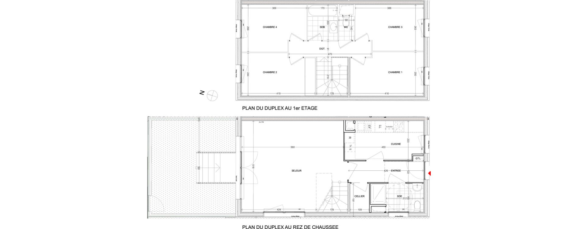 Duplex T5 de 97,00 m2 &agrave; Noisy-Le-Grand L ile de la marne
